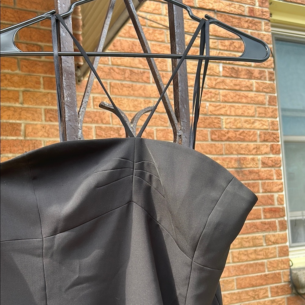 LOFT Black Midi Dress